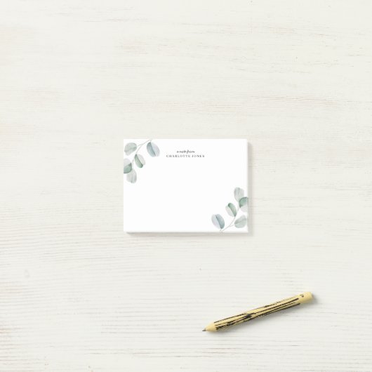Eucalyptus Personalized ポストイット (デスク上)