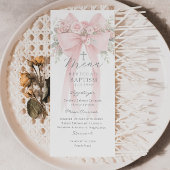 Eucalyptus Pink Bow Elegant Baptism メニュー