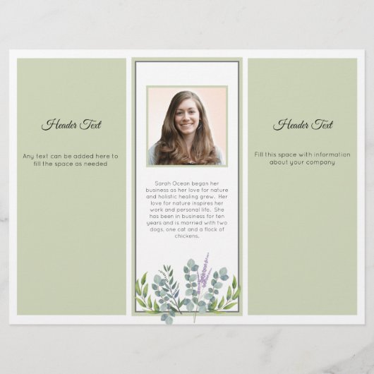 Eucalyptus Professional Business Photo Brochure チラシ (裏面)