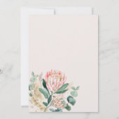Eucalyptus Protea Pampas Grass Wedding invitation 招待状 (裏面)