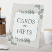 Eucalyptus Rustic Floral Baby Shower 台座サイン (インサイチュ)