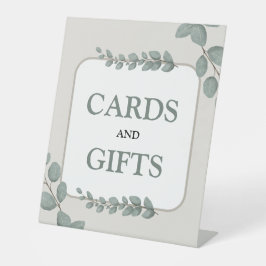 Eucalyptus Rustic Floral Baby Shower 台座サイン