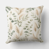 Eucalyptus Sage Green Pillow クッション (裏面)