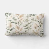 Eucalyptus Sage Green Pillow ランバークッション (裏面)