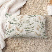 Eucalyptus Sage Green Pillow ランバークッション (ブランケット)