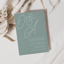 Eucalyptus | Script Watermark Monogram Wedding