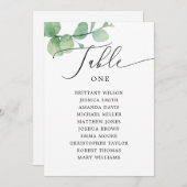 Eucalyptus Seating Chart Sign | Outdoor Wedding 招待状 (正面/裏面)