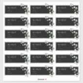 Eucalyptus Sprig Guest Address Labels シール (シート)