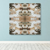 Eucalyptus Tree Bark Photo Closeup With Pattern キャンバスプリント (インサイチュ (ウッドフロア))