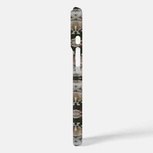 Eucalyptus Tree Bark Photo Closeup With Pattern Case-Mate iPhoneケース (裏面 / 左)