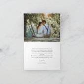 Eucalyptus Watercolor Wedding Thank You Card サンキューカード (内部)