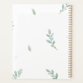 Eucalyptus Watercolor Weekly & Monthly Planner プランナー手帳 (裏面)