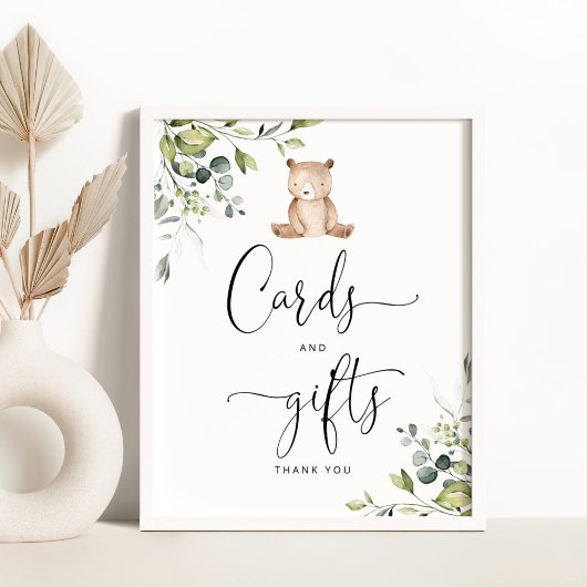Eucalyptus We can bearly wait Cards and Gifts ポスター