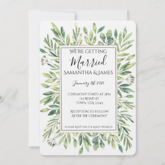 Eucalyptus Wedding Invitation 招待状