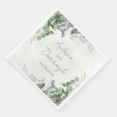 Eucalyptus Wedding Napkins 1001A (コーナー)