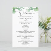 Eucalyptus Wedding Program | Outdoor Botanical  (スタンド正面)