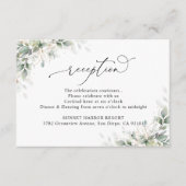 Eucalyptus Wedding Reception Enclosure Cards エンクロージャーカード (正面)