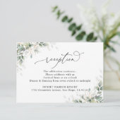Eucalyptus Wedding Reception Enclosure Cards エンクロージャーカード (スタンド正面)