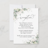 Eucalyptus Wedding Reception Enclosure Cards 出欠カード (正面)