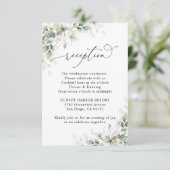 Eucalyptus Wedding Reception Enclosure Cards 出欠カード (スタンド正面)