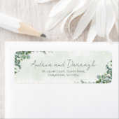 Eucalyptus Wedding Return Address Labels 1001 ラベル (インサイチュ)