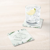 Eucalyptus Wedding Square Paper Coaster 1001A ペーパーコースター (インサイチュ)