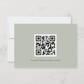 Eucalyptus Wedding Website QR Code RSVP Card (裏面)