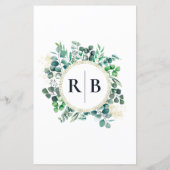 Eucalyptus Wedding Welcome Bag Letter (裏面)