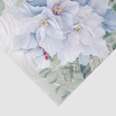 Eucalyptus & White Christmas Poinsettias Faux Foil 薄葉紙 (詳細)