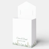 Eucalyptus & White Florals Botanical Wedding  フェイバーボックス (オープン)