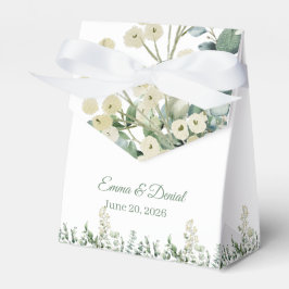 Eucalyptus & White Florals Botanical Wedding  フェイバーボックス