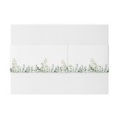 Eucalyptus & White Florals Botanical Wedding  招待状ベリーバンド (裏面例)