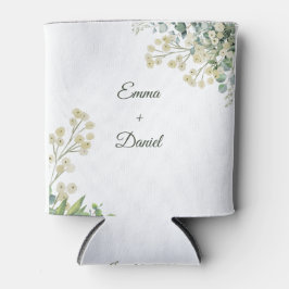 Eucalyptus & White Florals Botanical Wedding  缶クーラー