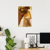 Eucharis - Girl With a Basket of Fruit by Leighton ポスター (ホームオフィス)