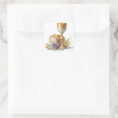 Eucharist Chalice and Host First Holy Communion  スクエアシール (バッグ)