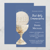 Eucharist design First Holy Communion 招待状 (正面/裏面)