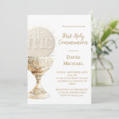 Eucharist design First Holy Communion 招待状 (スタンド正面)