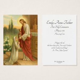 Eucharist in All First Communion祈りの言葉カード
