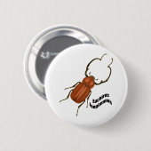 Euchirusのlongimanis 缶バッジ (正面&裏面)