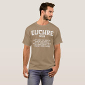 Euchre Card Game Player Euchre Gamers Funny Partne Tシャツ (正面フル)