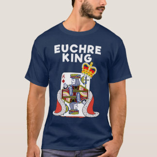 Euchre Funny Euchre Card Game King friends Tシャツ