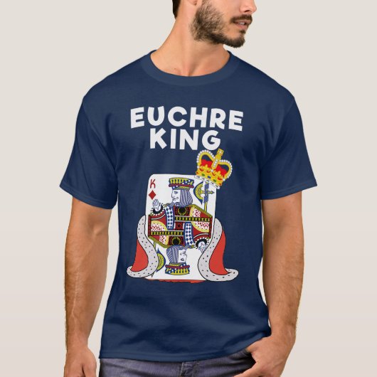 Euchre Funny Euchre Card Game King friends Tシャツ (正面)