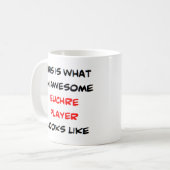 euchre player, awesome コーヒーマグカップ (正面左)
