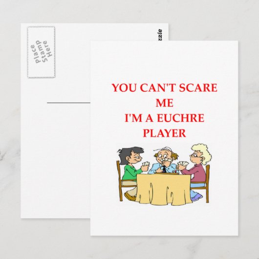 EUCHRE.png ポストカード (正面/裏面)
