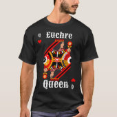 Euchre Queen Euchre Card Game Tシャツ (正面)