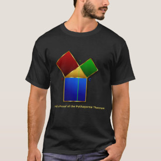 Euclidのピタゴラスの定理の証拠 Tシャツ