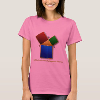 Euclidのピタゴラスの定理の証拠 Tシャツ
