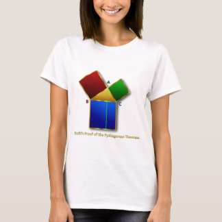 Euclidのピタゴラスの定理の証拠 Tシャツ