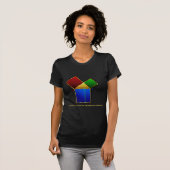 Euclidのピタゴラスの定理の証拠 Tシャツ (正面フル)