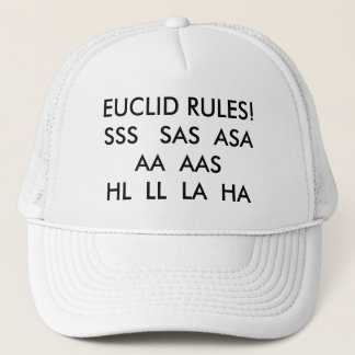 EUCLIDの規則! SSS   SAS ASAの   オウムAAS HL LLの… キャップ